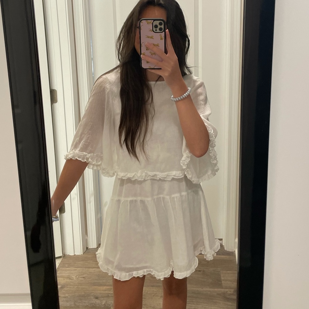 WHITE PRINCESS POLLY DRESS